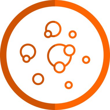 vector illustration of Bubbles modern icon     