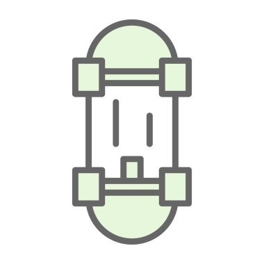 Kaykay web simgesi basit illüstrasyon