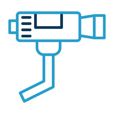 CCTV kamera simgesi, vektör illüstrasyonu