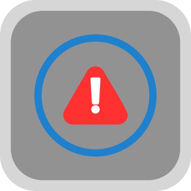 Dikkat uyarı simgesi tam taslak biçiminde 