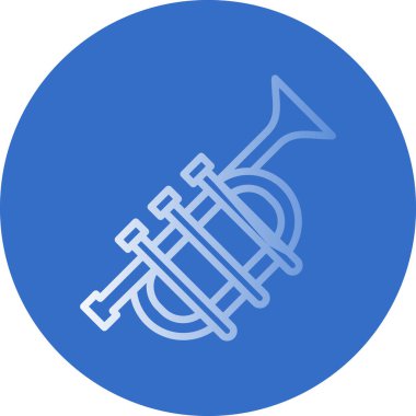 Trompet simgesinin vektör çizimi