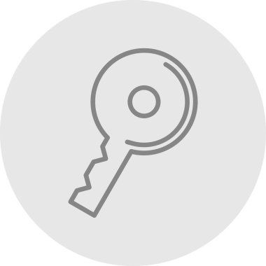 anahtar simgesi, vektör illüstrasyonu basit tasarım