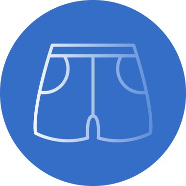 Yüzme şortu simgesi, vektör illüstrasyonu basit tasarım