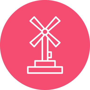 Yel değirmeni simgesi, vektör biçimi