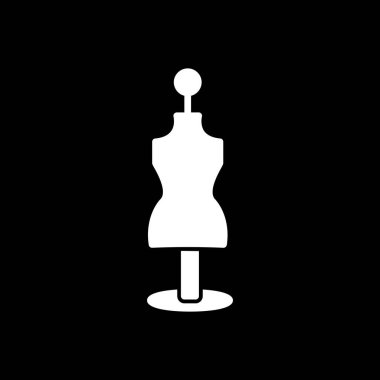Manken düz vektör simgesi