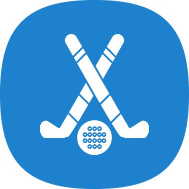 buz hokeyi ikonu vektör illüstrasyonu