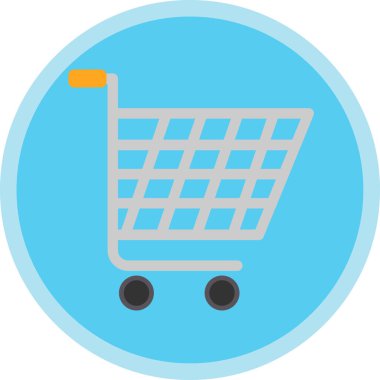 Alışveriş arabası ikonu, illüstrasyon 