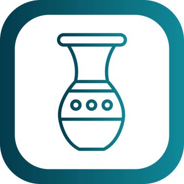 Güzel vazo simgesinin vektör illüstrasyonu             