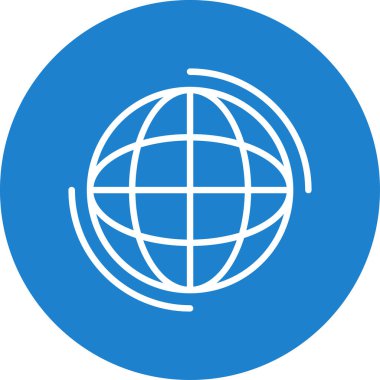 Küresel simge vektör illüstrasyonu