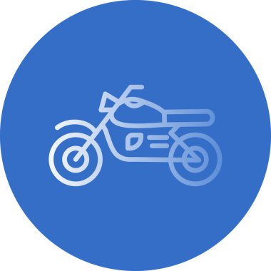 motosiklet simgesi, vektör illüstrasyonu basit tasarım