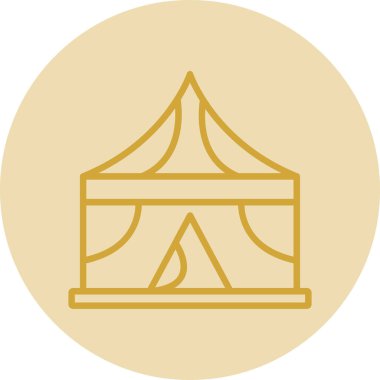 vektör çadırı illüstrasyonu