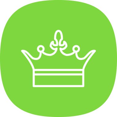 Crown simge vektörü beyaz arkaplanda izole edildi