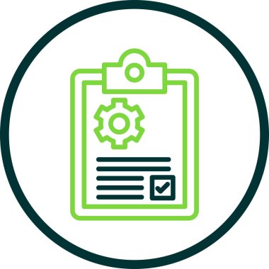 Vites vektör illüstrasyonlu idari belge