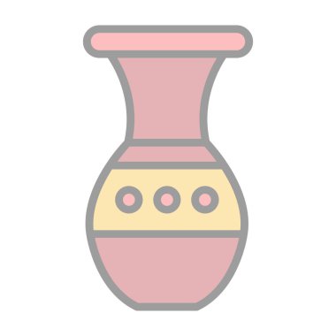 Güzel vazo simgesinin vektör illüstrasyonu             