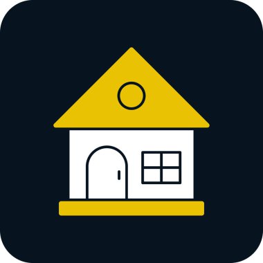 ev web simgesi, vektör illüstrasyonu 