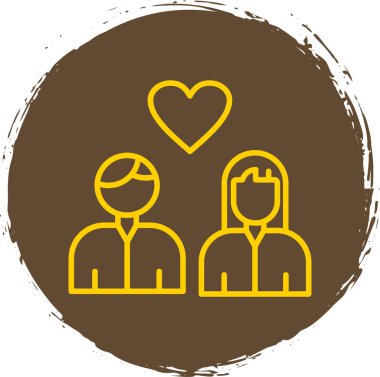 Aşık insanların vektör illüstrasyonu