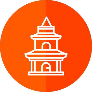 kilise simgesi vektör illüstrasyonu