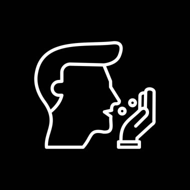 İnsan kafasının vektör illüstrasyonu