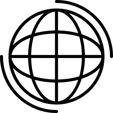 Küresel simge vektör illüstrasyonu