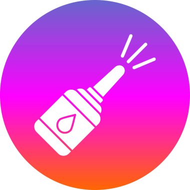 Burun spreyi ikonu. vektör illüstrasyonu                       