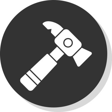 Ters çekiç. Web simgesi basit tasarım 