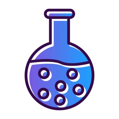 kimyasal şişesi kutsal kişilerin resmi, vektör çizim 