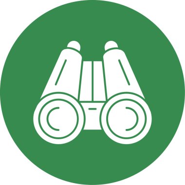 Dürbün simgesi vektör illüstrasyonu basit tasarım