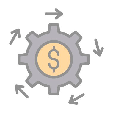 Web ve mobil uygulama tasarımınız için para simgesi, dolar logosu konsepti 