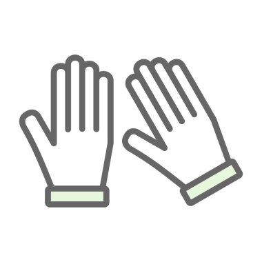 eldiven ağ ikonu vektör illüstrasyonu 