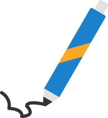 Kalem. Web simgesi basit illüstrasyon