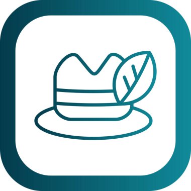 Şapka simgesi vektör illüstrasyonu