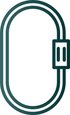 Karabina simgesi, vektör illüstrasyonu