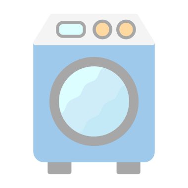 Bir çamaşır makinesinin vektör çizimi