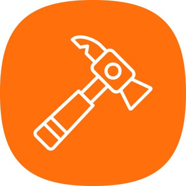 Ters çekiç. Web simgesi basit tasarım 