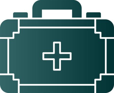 ilk yardım kiti vektör simgesi 