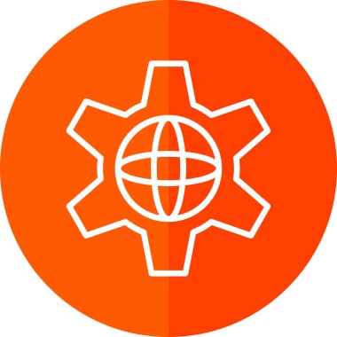 genel ağ simgesi, vektör illüstrasyonu