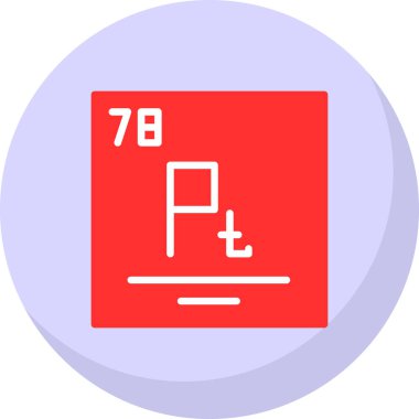 Kimyasal. Web simgesi basit illüstrasyon