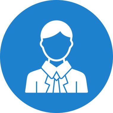 Benzersiz erkek öğretmen vektör çizgisi simgesi