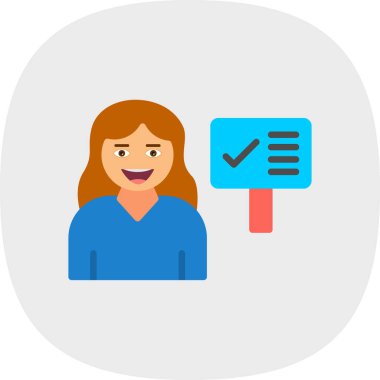 kadın müşteri hizmetleri vektör illüstrasyonu