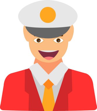 avatar erkek simgesi düz stil