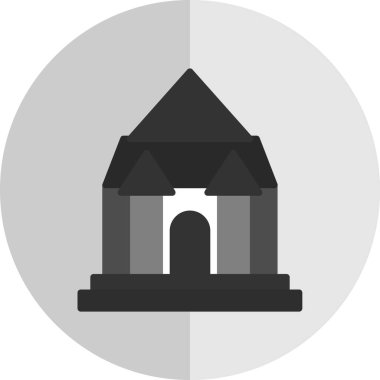 Kilise simgesi, vektör illüstrasyonu