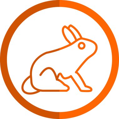 Hayvan tavşan. Basit resimleme