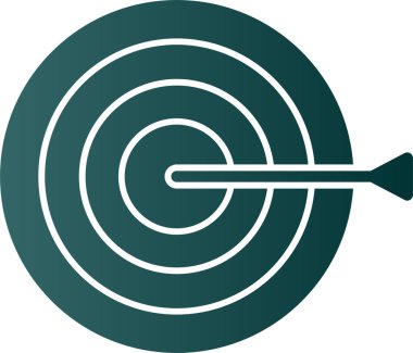 Hedef simgenin vektör illüstrasyonu 