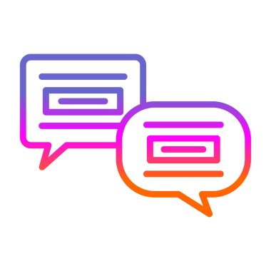 Sohbet mesajı ikonu vektör illüstrasyon tasarımı