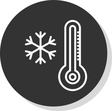 Termometre. Web simgesi basit illüstrasyon