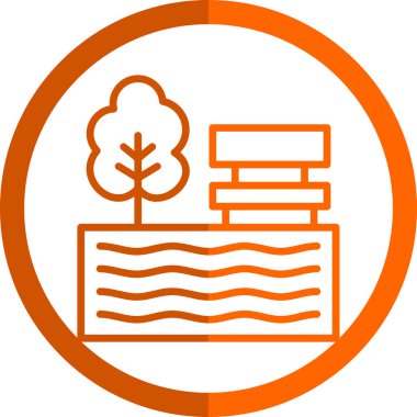 Ağaç. Web simgesi basit illüstrasyon