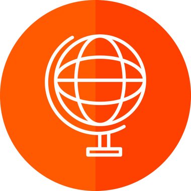 dünya küresi simgesi, vektör illüstrasyonu