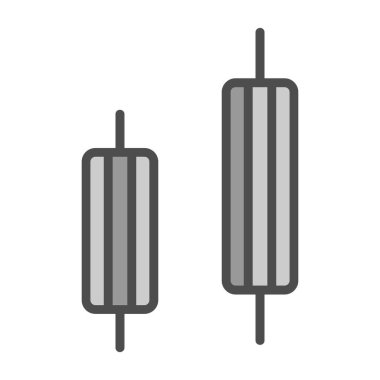 Dondurma simgesinin vektör illüstrasyonu.