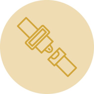 Emniyet kemeri kutsal kişilerin resmi, vektör çizim 