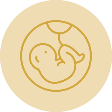 Embriyo. Web simgesi basit illüstrasyon